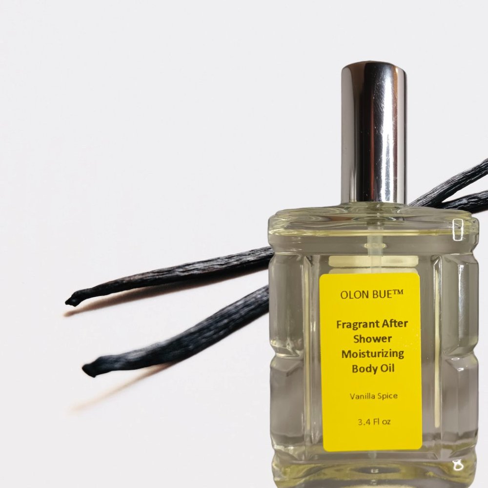 Vanilla Spice - Fragrant Moisturizing After Shower Body Oil with Squalene